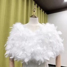 Women Real Ostrich Feather Fur
