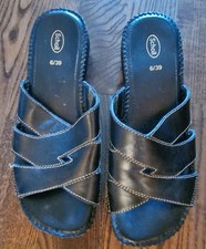 Scholl woven leather sandals