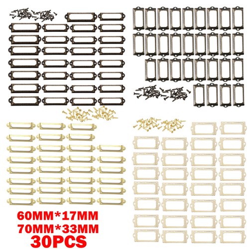 30pc metal label holders file - 30pc,