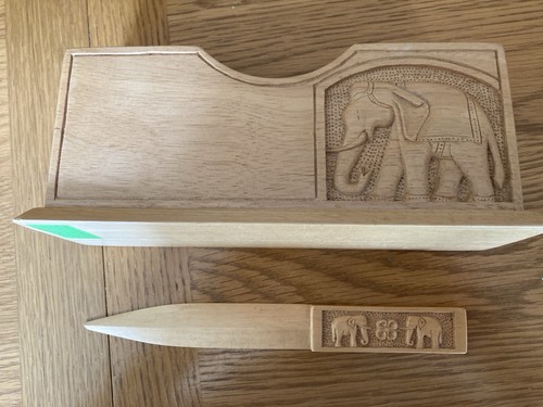 Carved elephants wooden - elephants,