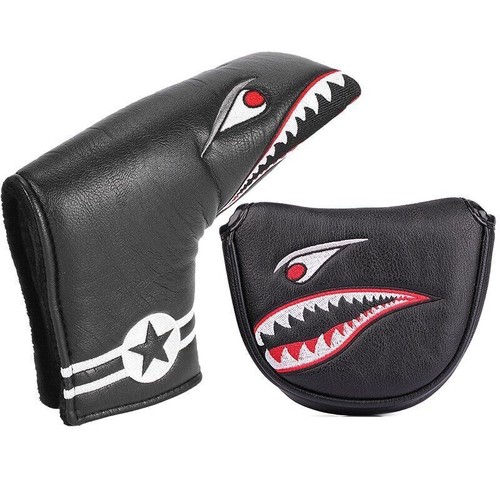 Magnetic shark embroidery - magnetic, golf