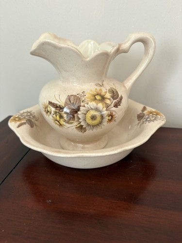 Pitcher wash basin bowl - &,