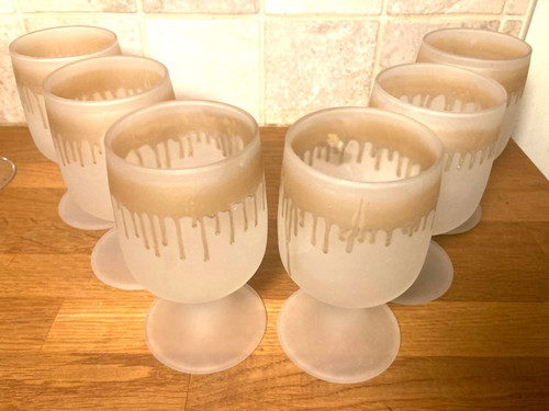 Vtg set mcm frosted - set,