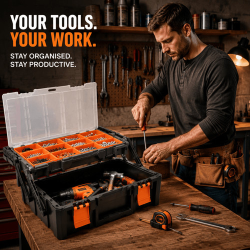 Cantilever tool storage box - cantilever,