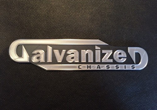 Galvanised chassis badge - galvanised,