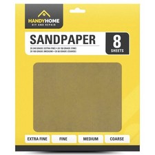 8 Assorted Sandpaper Sheets 60