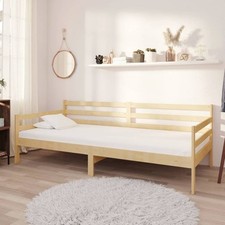 Solid Pine Day Bed 90x200cm Without Mattress Slatted Wooden Frame