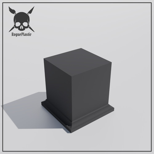 Square base elevated display - base,