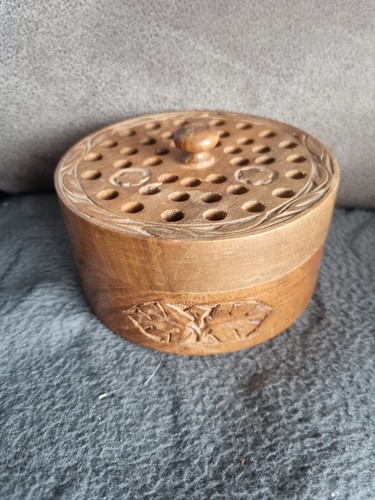 Vintage hand carved - hand-carved, wooden