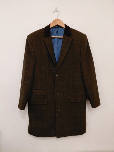 Moss bros tweed chesterfield - tweed,