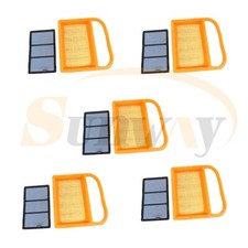 5x Air Filter Sets For Stihl TS410 TS420 Includes Paper Flock Filter 42381404401