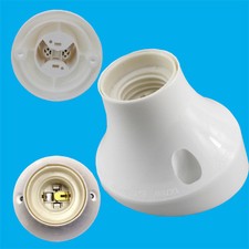 1x Edison Screw White Angled