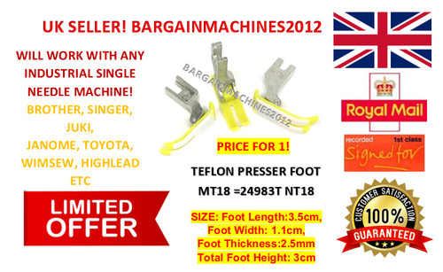 Teflon presser foot mt18 - teflon,