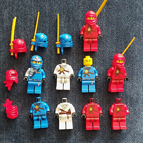 Lego ninjago minifigure parts - lego,