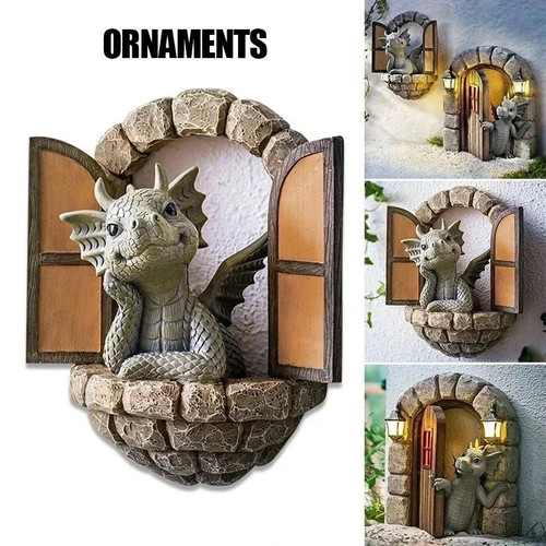Garden dragon statue - ls,