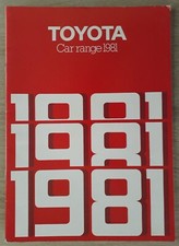 Toyota Range Brochure 1981 -
