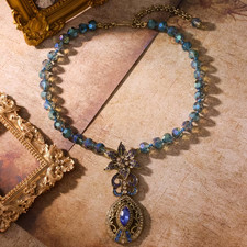 Vintage Blue Glass Bead