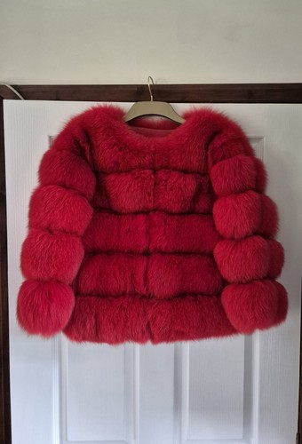 Red fox fur coat furs - coat,