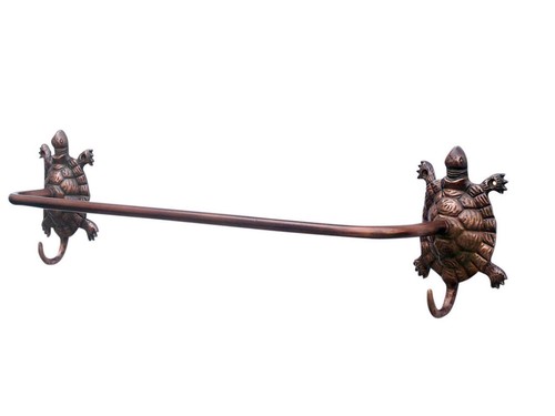 Antique copper turtle bath - turtle,