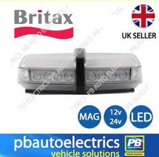 Britax Amber Micro LED lightbar clear lens magnetic fixing 12v/24v – A100.00.LDV