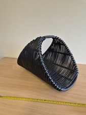 Strong Wicker Black Log Basket
