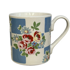 Cath Kidston By Churchill Small Tea Coffee Mug Cup Blue White Rose Floral Design