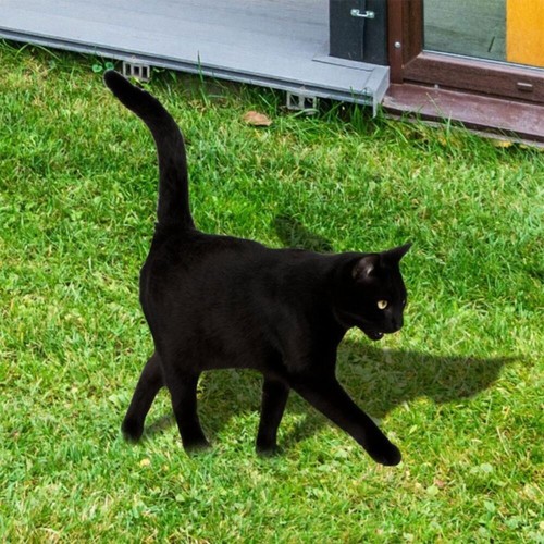 Waterproof cat garden stake - cat,