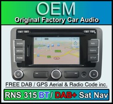 VW RNS 315 DAB Bluetooth Navigation, Transporter T5 Sat Nav radio CD player DAB+