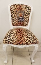 STUNNING LEOPARD PRINT FRENCH CHAIR