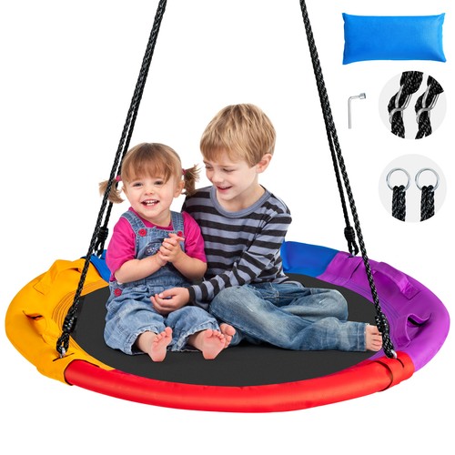 Kids nest swing with - with, cushion