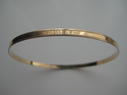 Gold slave bangle - gold,
