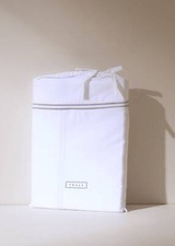 White Satin Stitch Flat Sheet