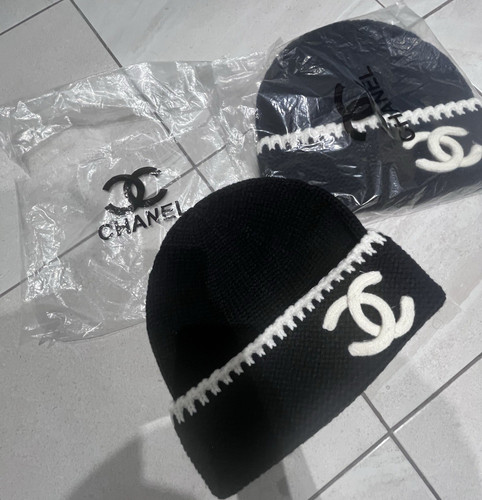 Black chanel cashmere beanie - cashmere,