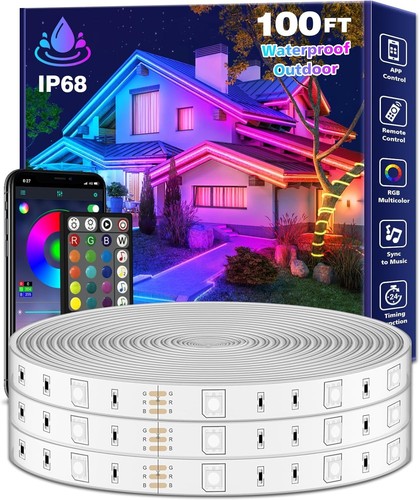 100ft outdoor rgb - 100ft, led