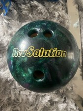 Vintage Rev Solution Bowling Ball With ebonite Bag made in USA 