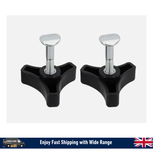 2pcs triangle handle - knob, nut
