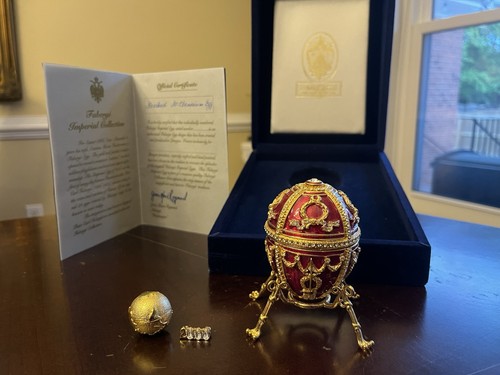 Faberge egg red - millenium,