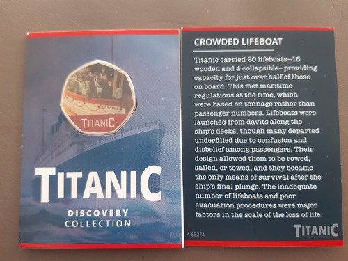 50p shaped coin titanic - 50p,