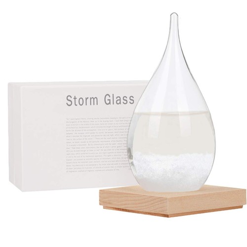 Storm glass barometer - barometer, crystal