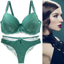 Womens Sexy Lace Padded Push up Bra set Ladies Underwear sets UK 32-40 B/C/DD/E