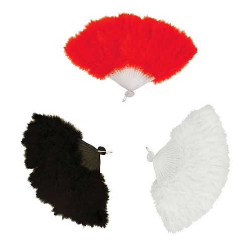 Feather hand fans - feather,