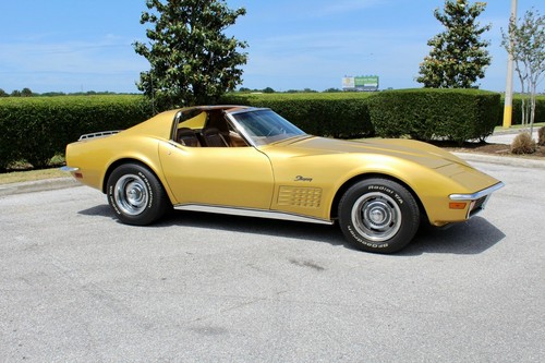 1972 corvette stingray - corvette, gold