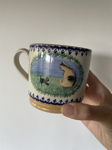 Nicholas mosse pottery cat - pottery, mug
