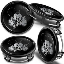 Compatible with Mercedes Benz Wheel Center Caps Alloy Hub Rims 75mm Tuning Black