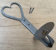 Rustic iron candle holder Blacksmith hand forged Vintage Wall Candle holder Wall