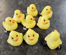 10x Mini Yellow Ducks Pull