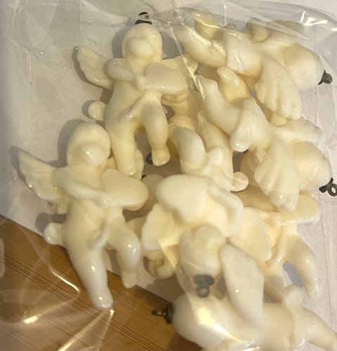 Cherub angel resin charms - 9, x