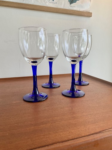 Set four vintage blue - of,