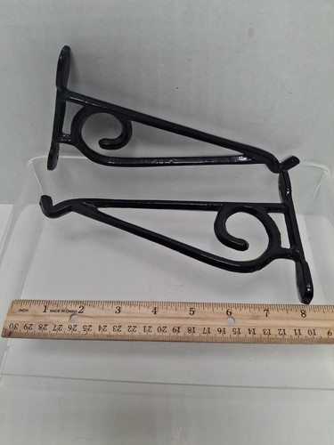 Pair wrought iron - pair, 8"