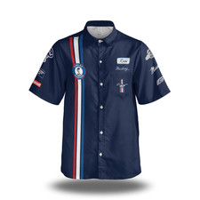 Mustang Old Style Mechanic Look Lightweight Shirt - Retro Muscle Car Work Style